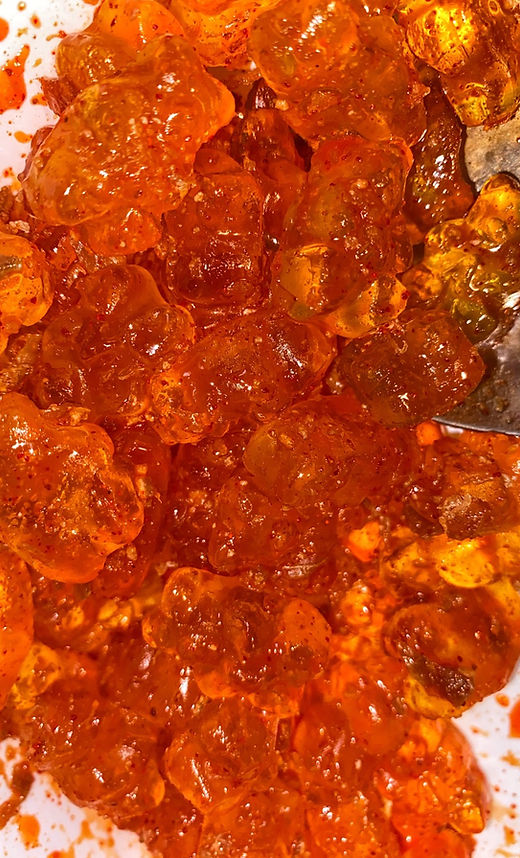 Pineapple Gummy Bears with Li Hing Mui